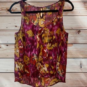 I Love H81 - multicolored sheer sleeveless top